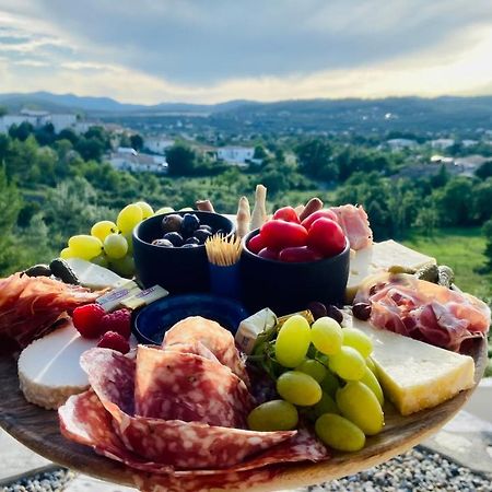 L'Oree Cevenole, Gite Avec Spa Et Vue Panoramique Sur Les Cevennes Daire Saint Julien Les Rosiers Dış mekan fotoğraf